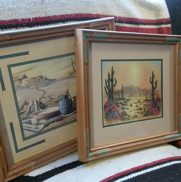 Vintage Desert Cactus Art Print Kathleen English